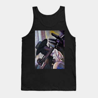 Blues Man with Bottleneck guitar Tank Top